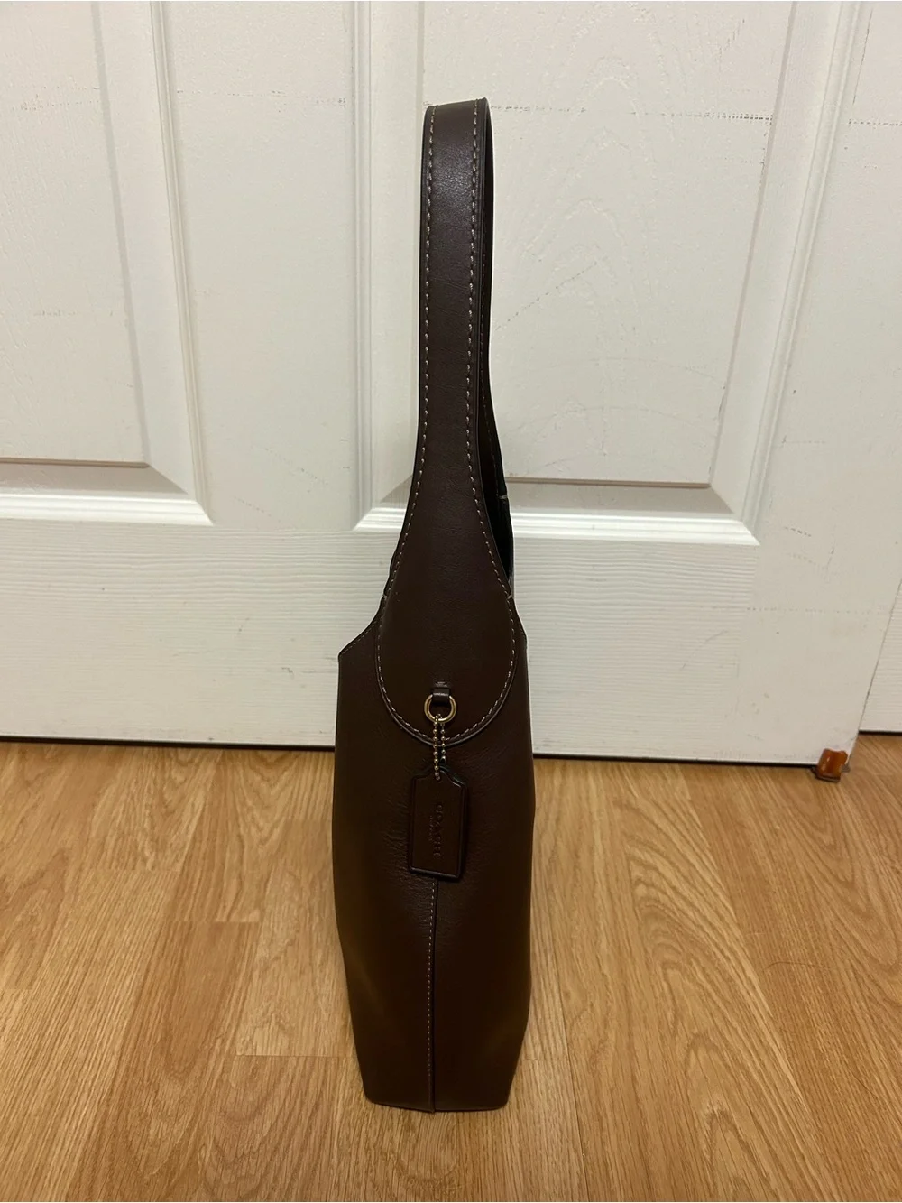 Coach Brooklyn Chocolate Brown Leather Shoulder bag